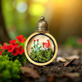 Tiny Red Flowers Scene