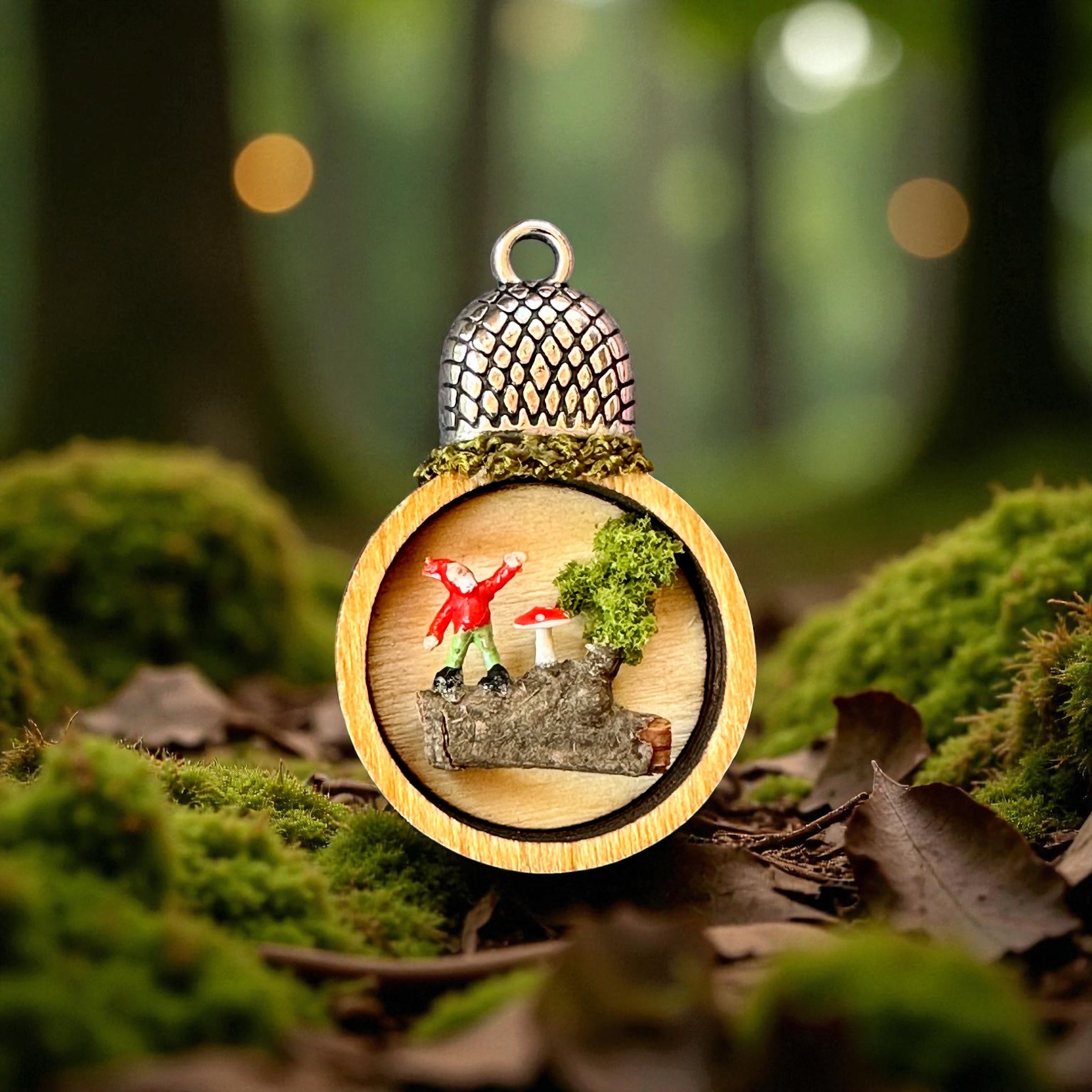 Tiny Woodland Mushroom Scene